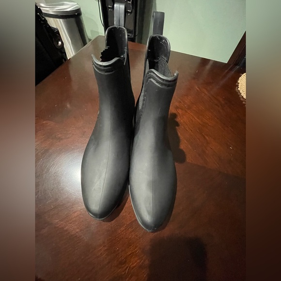 Jeffrey Campbell Havana Last Matte Black Rain Ankle Booties Womens Size 8 - Picture 4 of 9